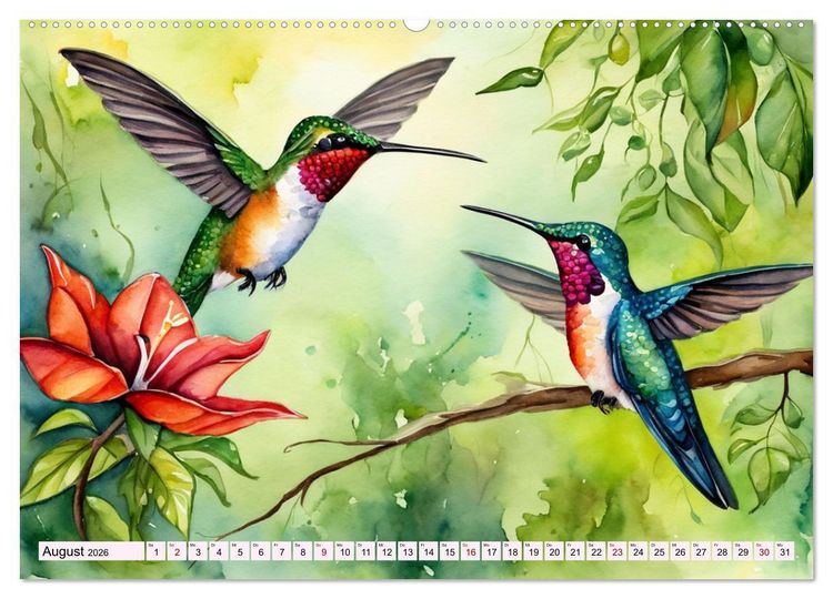 Produktbild: Schillernde Edelsteine (Wandkalender 2026 DIN A2 quer), CALVENDO Monatskalender