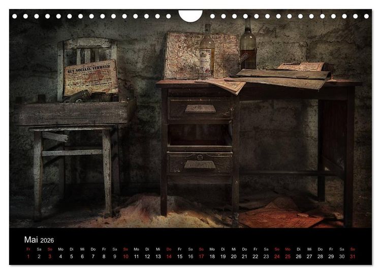 Produktbild: Geheimnisvolle Orte - Lost Places (Wandkalender 2026 DIN A4 quer), CALVENDO Monatskalender