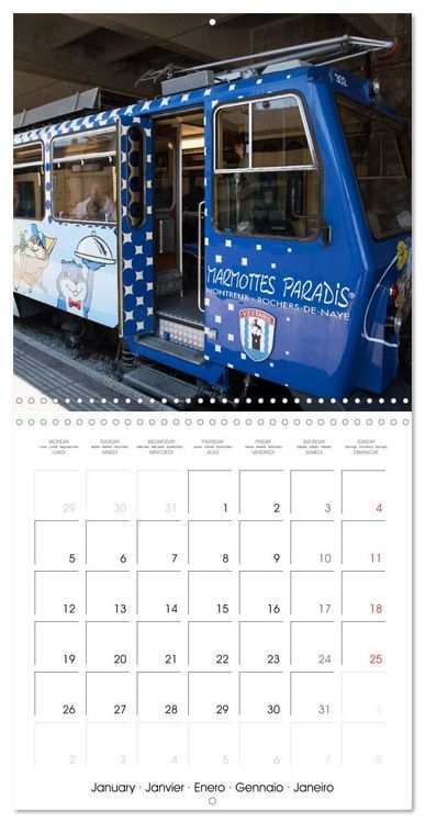 Produktbild: Swiss Trains (Wall Calendar 2026 12 &times; 12 Inch) CALVENDO 12 Month Wall Calendar