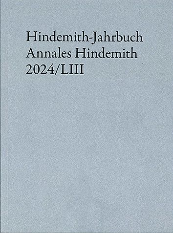 Produktbild: Hindemith-Jahrbuch