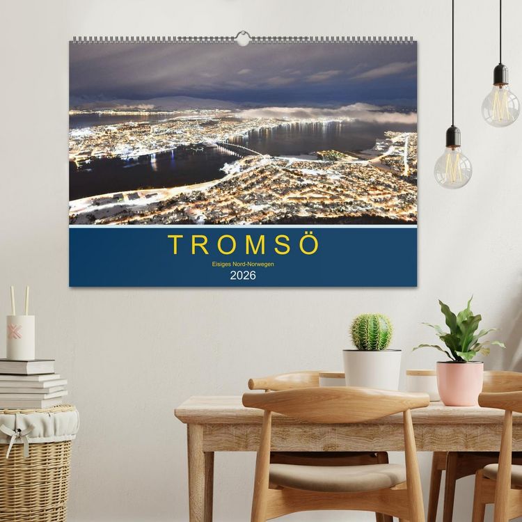 Produktbild: Troms&ouml;, eisiges Nord-Norwegen (Wandkalender 2026 DIN A2 quer), CALVENDO Monatskalender