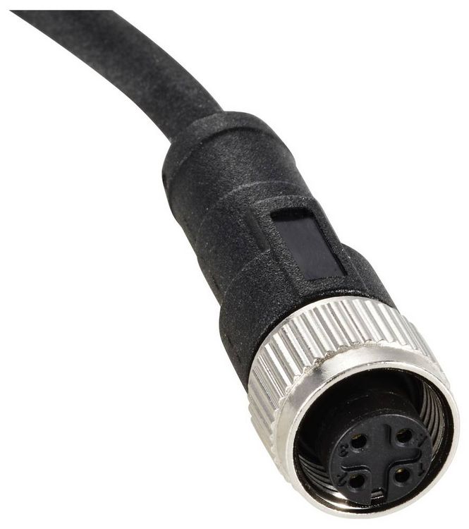 Produktbild: TRU COMPONENTS TC-12833224 Sensor-/Aktor-Anschlussleitung M12 Kupplung, gerade 10 m Polzahl Sensoren: 4 1 St.