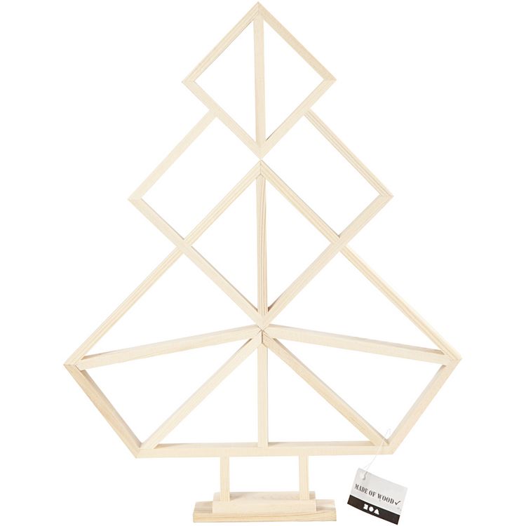 Produktbild: Creativ Company Weihnachtsbaum, H 40 cm, B 31 cm, 1 Stk, aus Holz, natur