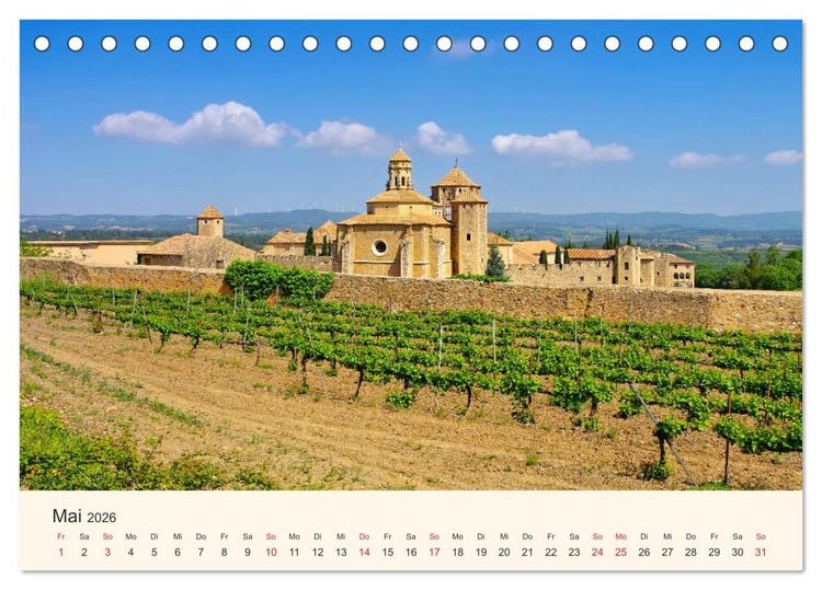 Produktbild: Costa Dorada - Die Goldene K&uuml;ste Spaniens (Tischkalender 2026 DIN A5 quer), CALVENDO Monatskalender