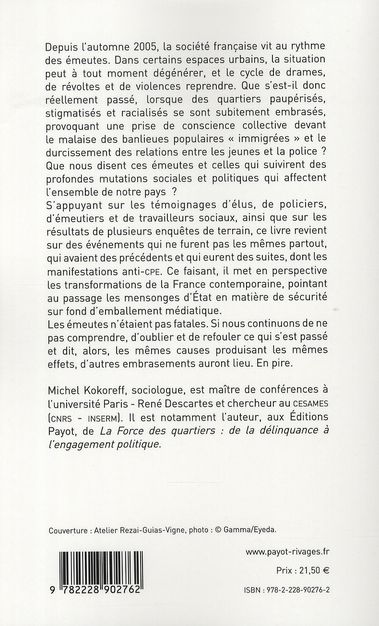 Produktbild: Sociologie des Emeutes