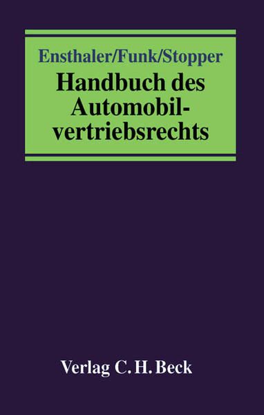 Produktbild: Handbuch des Automobilvertriebsrechts