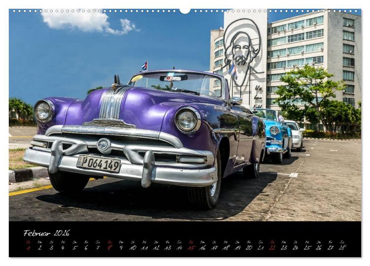 Produktbild: Kubas Klassische Automobile 2026 (Wandkalender 2026 DIN A2 quer), CALVENDO Monatskalender