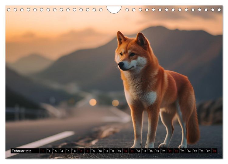 Produktbild: Shiba Inu - Stolz und Anmut (Wandkalender 2026 DIN A4 quer), CALVENDO Monatskalender