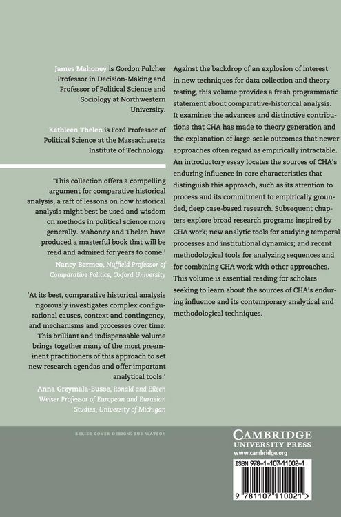 Produktbild: Advances in Comparative-Historical Analysis