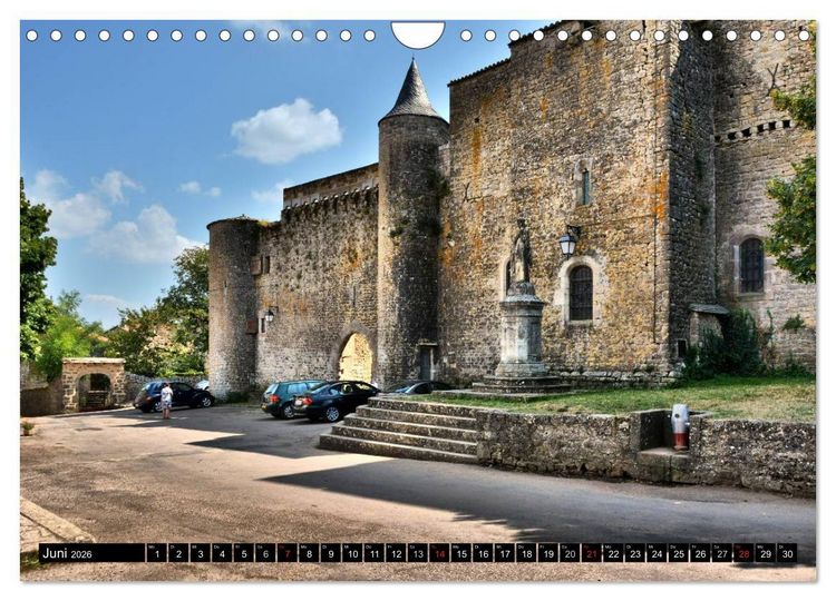 Produktbild: Frankreichs wehrhafter S&uuml;den - Festungen und Wehranlagen im Languedoc-Roussillon (Wandkalender 2026 DIN A4 quer), CALVENDO Monatskalender