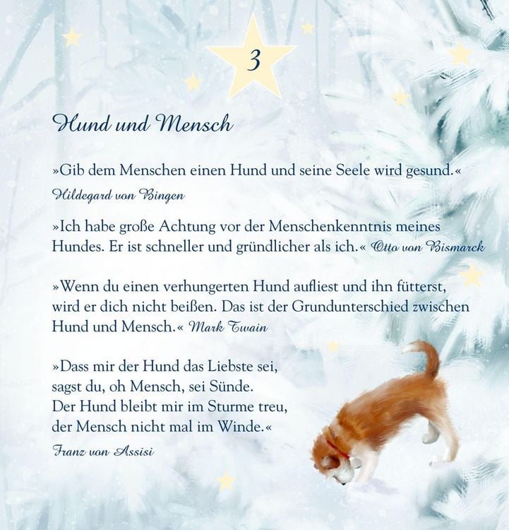 Produktbild: Zettel-Adventskalender - Weihnachten auf vier Pfoten