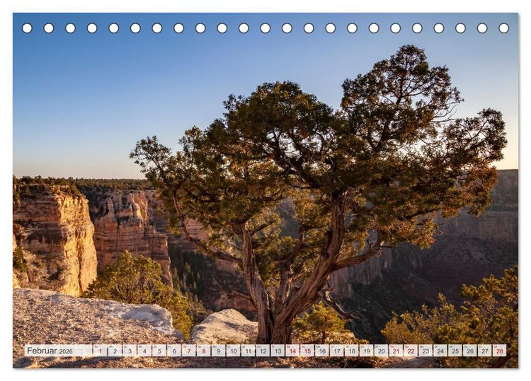 Produktbild: GRAND CANYON M&auml;chtige Schlucht (Tischkalender 2026 DIN A5 quer), CALVENDO Monatskalender
