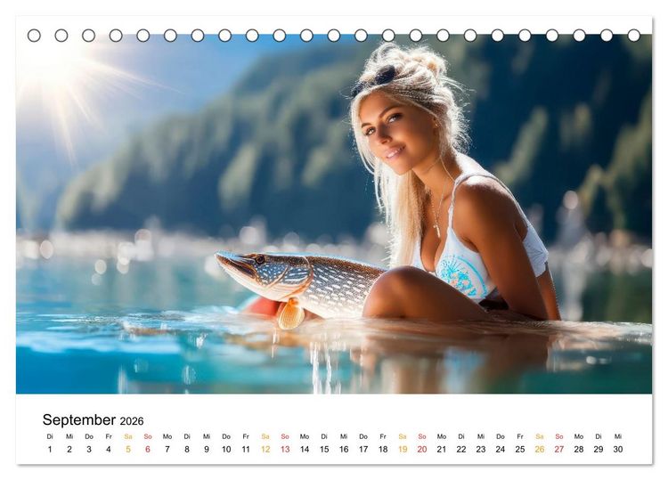 Produktbild: Hei&szlig; auf Hecht (Tischkalender 2026 DIN A5 quer), CALVENDO Monatskalender