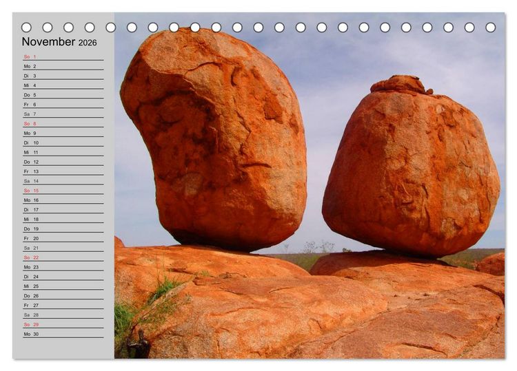 Produktbild: Australien. Impressionen (Tischkalender 2026 DIN A5 quer), CALVENDO Monatskalender