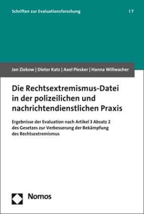 Produktbild: Die Rechtsextremismus-Datei in der polizeilichen und nachrichtendienstlichen Praxis