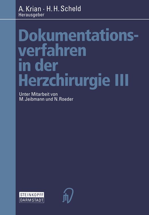 Produktbild: Dokumentationsverfahren in der Herzchirurgie III