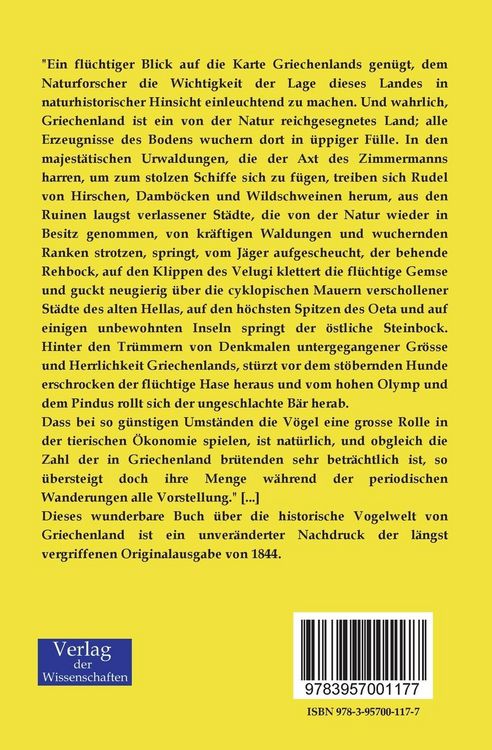 Produktbild: Beitr&auml;ge zur Ornithologie Griechenlands