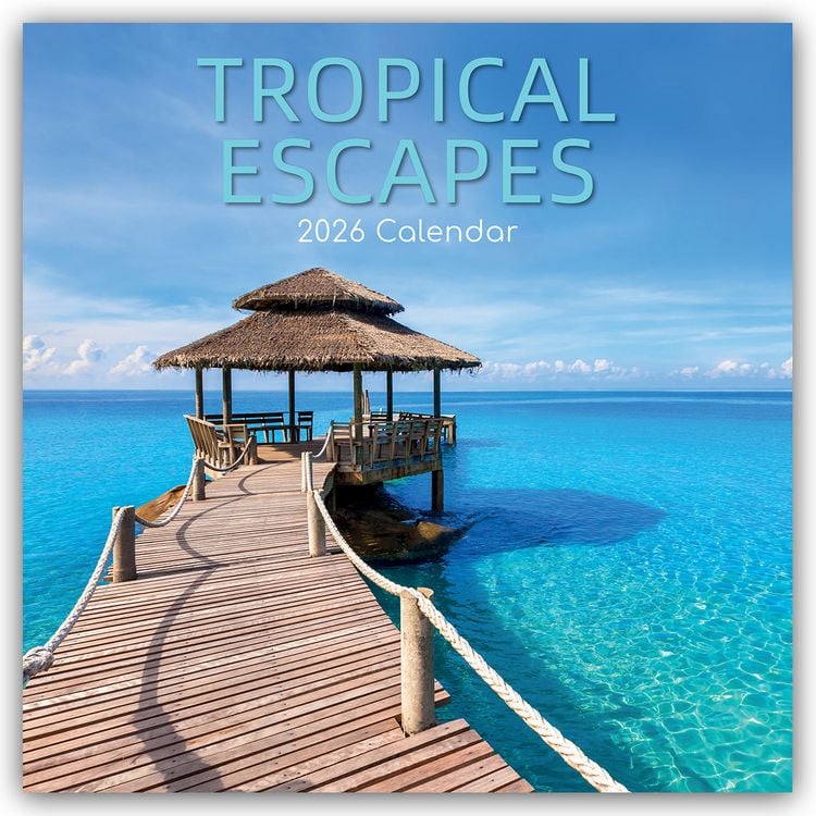Produktbild: Tropical Escapes – Urlaub in den Tropen 2026 – 16-Monatskalender