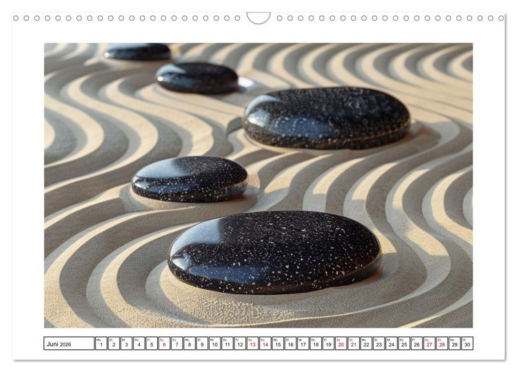 Produktbild: Augenmeditation im Zen Garten (Wandkalender 2026 DIN A3 quer), CALVENDO Monatskalender