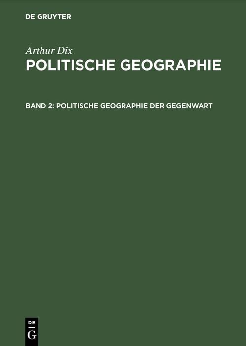 Produktbild: Politische Geographie der Gegenwart