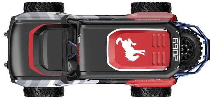Produktbild: MJX Schwarz-Rot Brushless 1:12 RC Modellauto Elektro Crawler Allradantrieb (4WD) RtR 2,4 GHz Inkl. Akku und Ladeger&auml;t, mit Lichteffekt