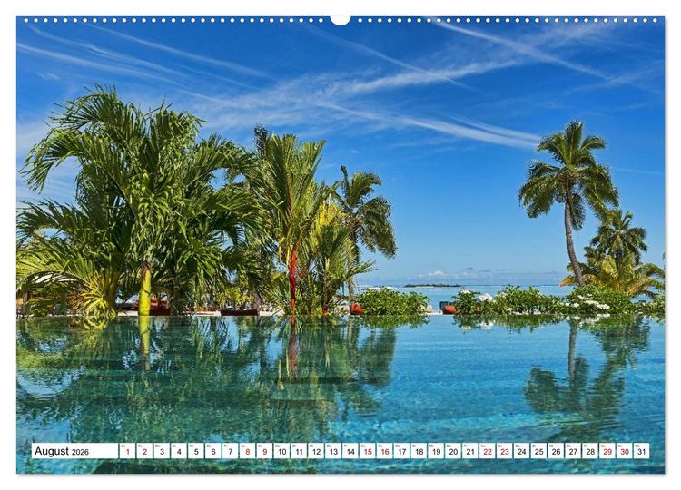 Produktbild: Reif f&uuml;r die S&uuml;dsee. Reise von Fidschi bis Bora Bora (Wandkalender 2026 DIN A2 quer), CALVENDO Monatskalender