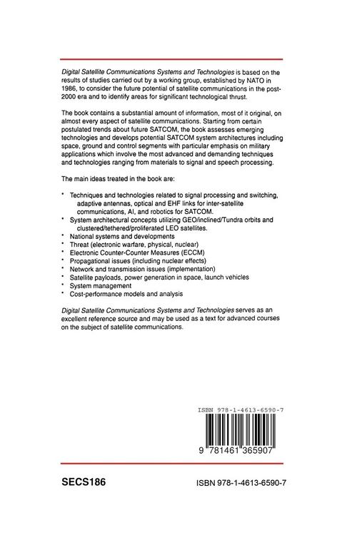 Produktbild: Digital Satellite Communications Systems and Technologies