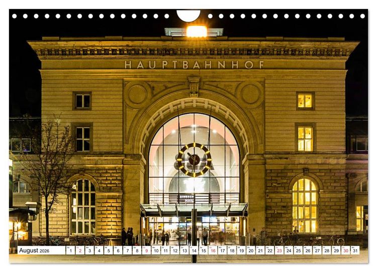 Produktbild: Mannheim bei Nacht - Impressionen aus der Quadratestadt (Wandkalender 2026 DIN A4 quer), CALVENDO Monatskalender