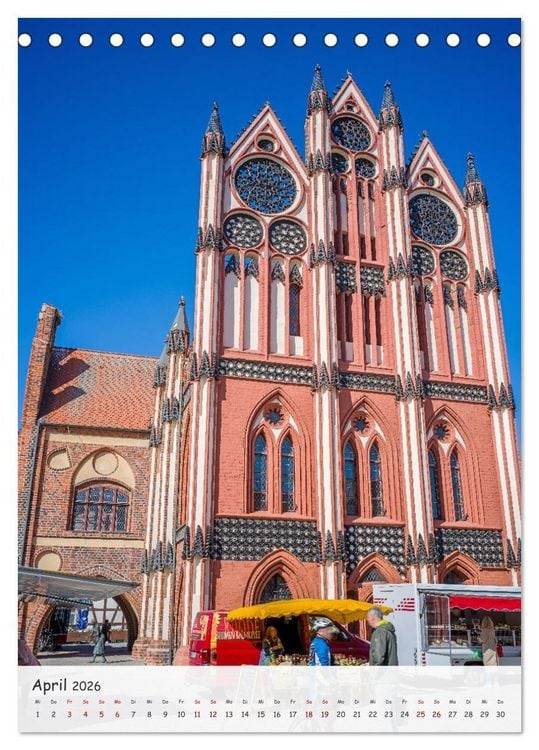 Produktbild: Tangerm&uuml;nde - Historische Altstadt an der Elbe (Tischkalender 2026 DIN A5 hoch), CALVENDO Monatskalender