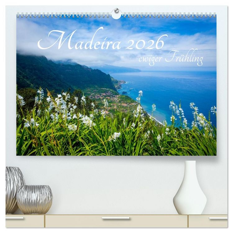 Produktbild: Madeira - ewiger Fr&uuml;hling (hochwertiger Premium Wandkalender 2026 DIN A2 quer), Kunstdruck in Hochglanz