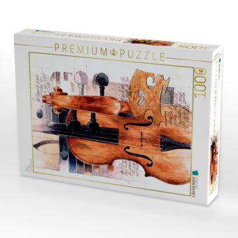 Produktbild: CALVENDO Puzzle Violin | 1000 Teile Lege-Gr&ouml;&szlig;e 64x48cm Foto-Puzzle f&uuml;r gl&uuml;ckliche Stunden