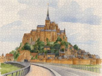 Produktbild: CALVENDO Puzzle Mont St. Michel in Frankreich | 1000 Teile Lege-Gr&ouml;&szlig;e 64x48cm Foto-Puzzle f&uuml;r gl&uuml;ckliche Stunden