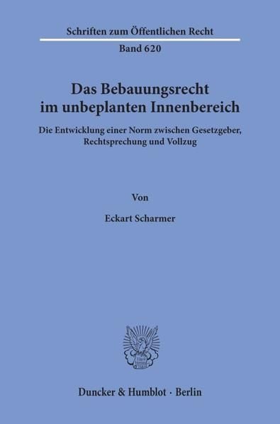 Produktbild: Das Bebauungsrecht im unbeplanten Innenbereich.