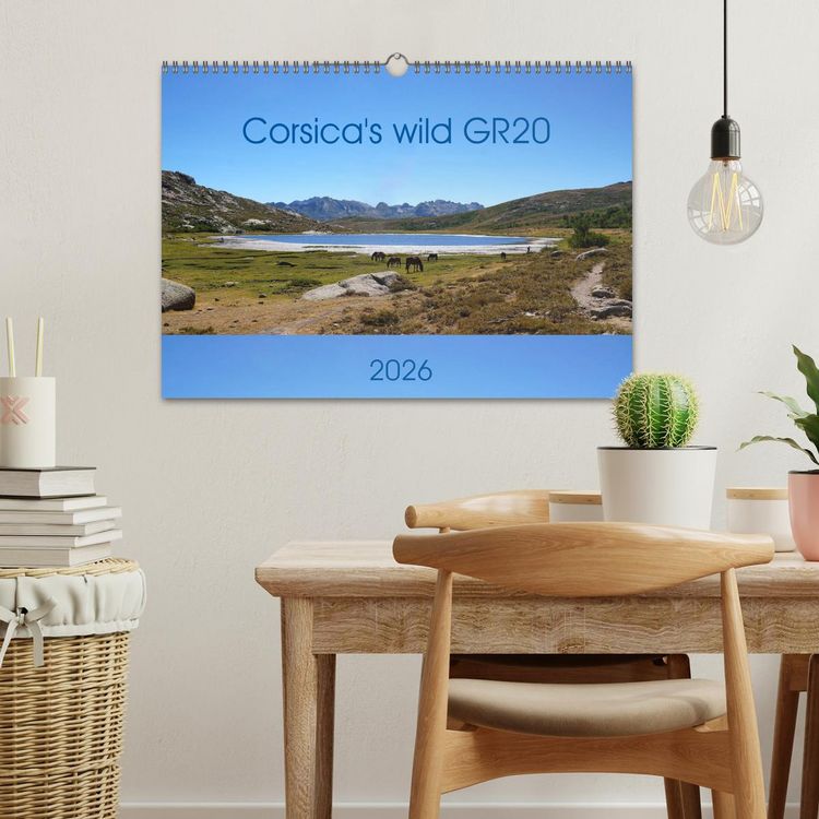 Produktbild: Corsica's wild GR20 (Wall Calendar 2026 DIN A3 landscape), CALVENDO 12 Month Wall Calendar
