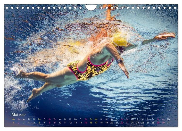 Produktbild: SCHWIMMGL&Uuml;CK (Wandkalender 2027 DIN A4 quer), CALVENDO Monatskalender