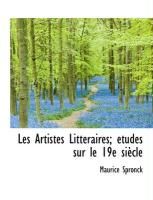 Produktbild: Les Artistes Litt Raires; Tudes Sur Le 19e Si Cle