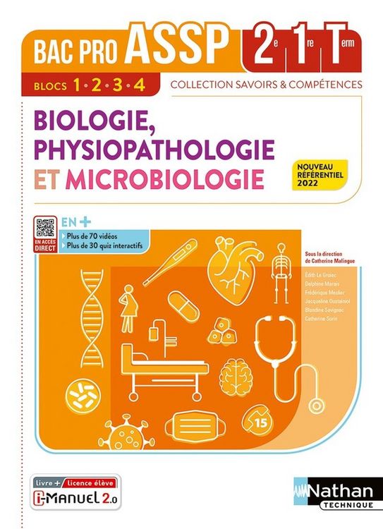 Produktbild: Biologie, physiopathologie et microbiologie, 2de, 1re, terminale