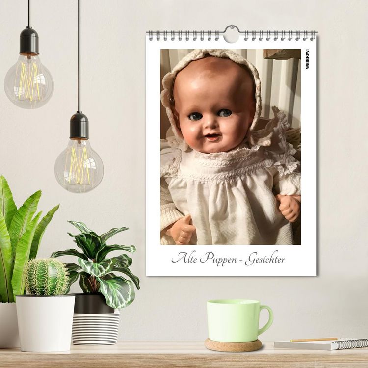 Produktbild: Alte Puppen - Gesichter (Wandkalender 2026 DIN A4 hoch), CALVENDO Monatskalender