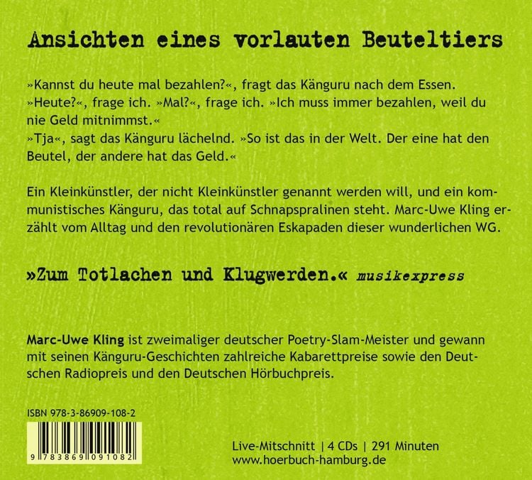 Produktbild: Die Känguru-Chroniken (Känguru 1)