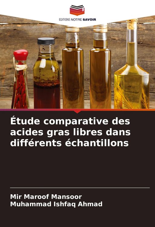 Produktbild: &Eacute;tude comparative des acides gras libres dans diff&eacute;rents &eacute;chantillons