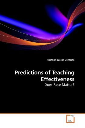 Produktbild: Busser-DeMarte, H: Predictions of Teaching Effectiveness
