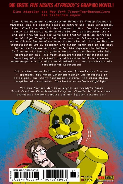 Produktbild: Five Nights at Freddy's: Die silbernen Augen - Die Graphic Novel
