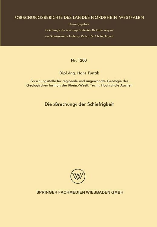 Produktbild: Die &raquo;Brechung&laquo; der Schiefrigkeit