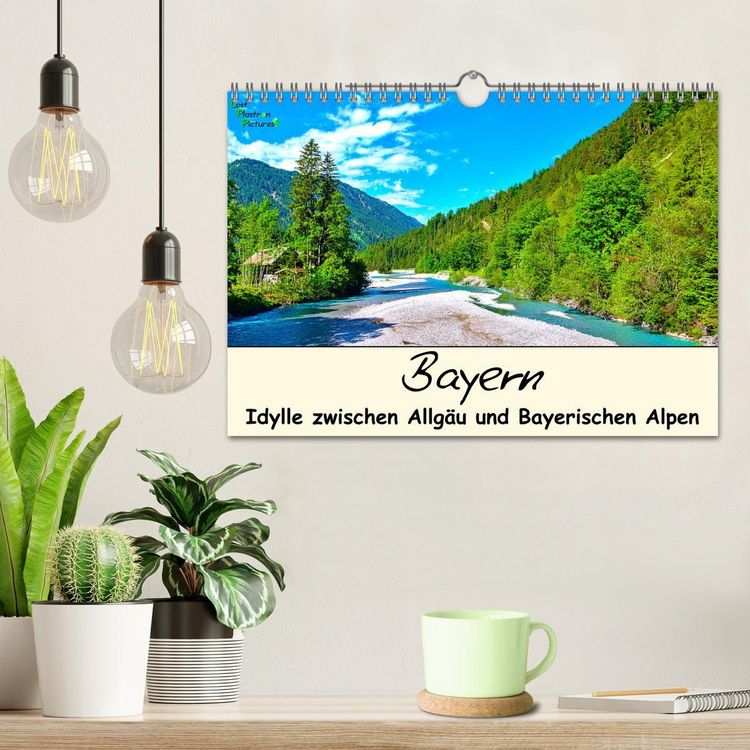 Produktbild: Bayern - Idylle zwischen Allg&auml;u und Bayerischen Alpen (Wandkalender 2026 DIN A4 quer), CALVENDO Monatskalender