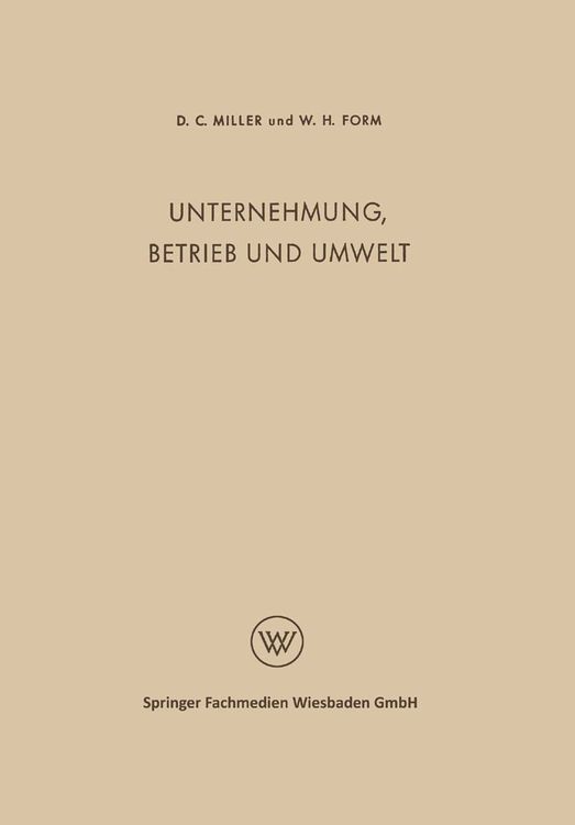 Produktbild: Unternehmung, Betrieb und Umwelt