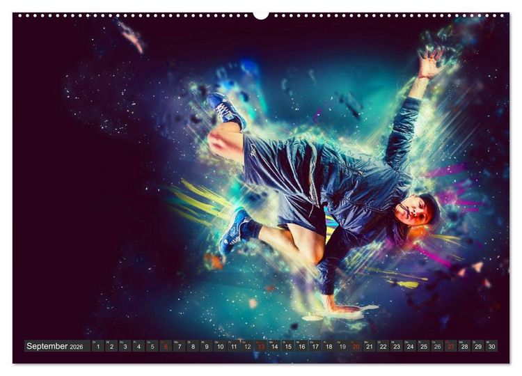 Produktbild: Break Dance (hochwertiger Premium Wandkalender 2026 DIN A2 quer), Kunstdruck in Hochglanz