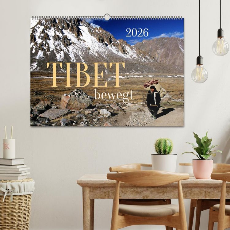 Produktbild: Tibet bewegt (Wandkalender 2026 DIN A2 quer), CALVENDO Monatskalender