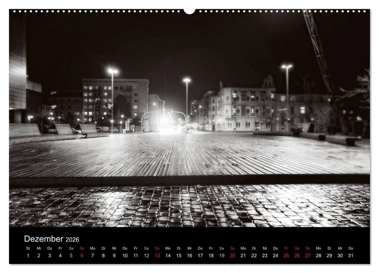 Produktbild: Bremerhaven - Blickpunkte Schwarzwei&szlig; (Wandkalender 2026 DIN A2 quer), CALVENDO Monatskalender