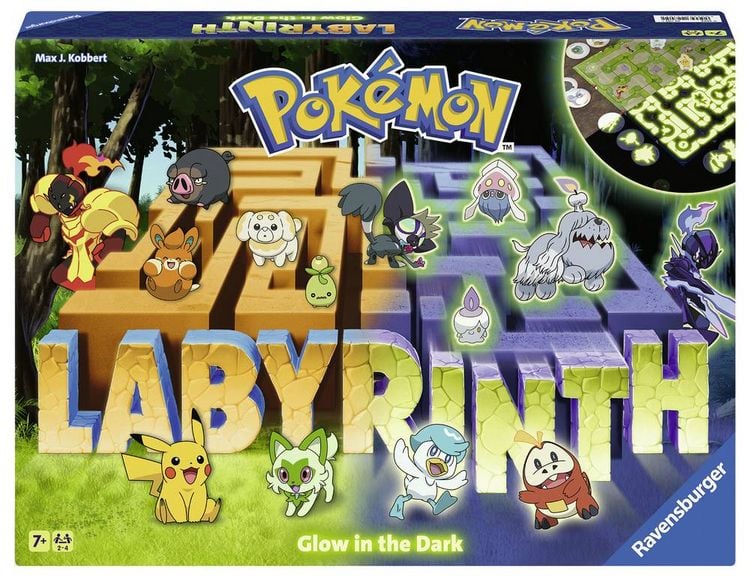 Produktbild: Pok&eacute;mon Labyrinth Glow in the Dark - Gesellschaftsspiel & Brettspiel ab 7 Jahre