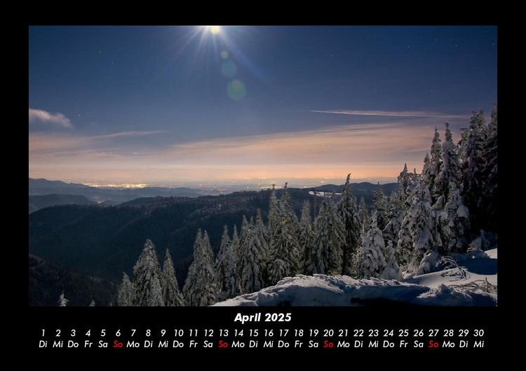 Produktbild: Landschaftskalender 2025 Fotokalender DIN A3
